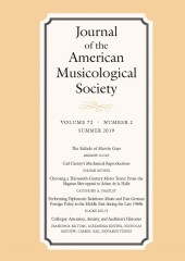 © 2019 by the American Musicological Society