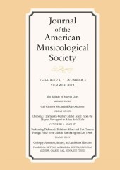 Journal of the American Musicological Society